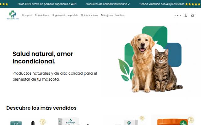 Biocarepet storefront