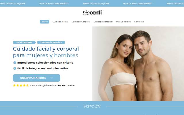 Biocenti storefront