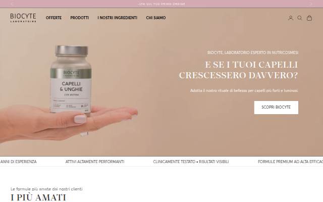 Biocyte-Italie storefront