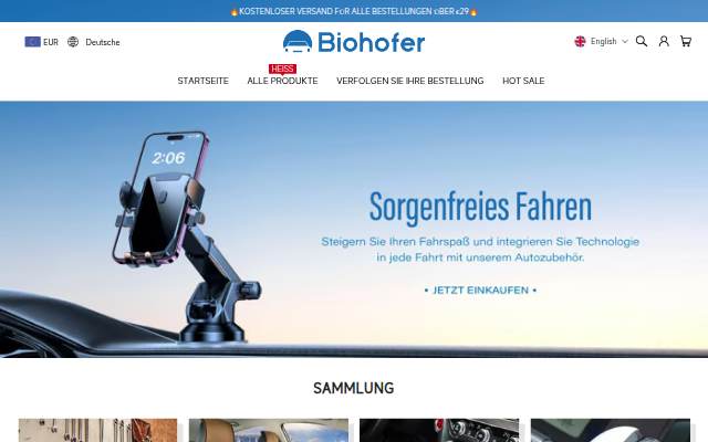 BIOHOFER storefront