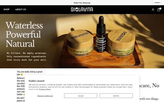 Biolavita storefront