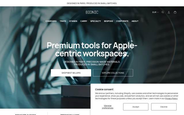 BIONIC storefront