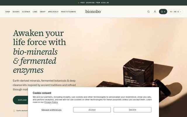 Bionobo storefront