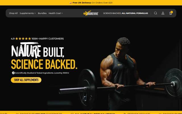 BioRevive storefront