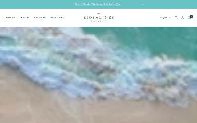 Biosalines storefront