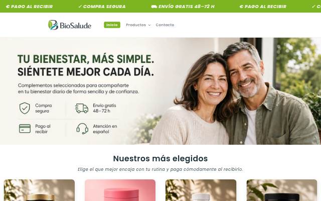 BioSalude storefront