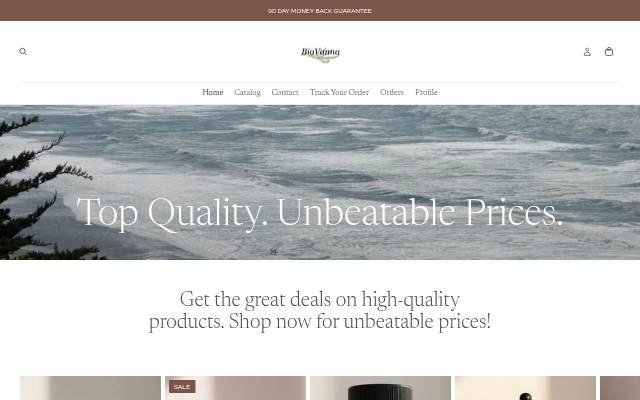 BioVanna storefront
