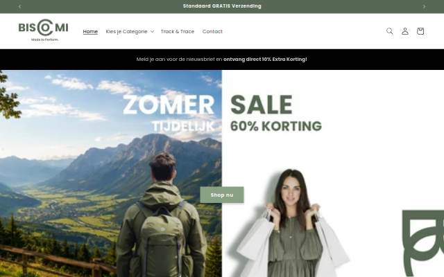 Biscomi storefront