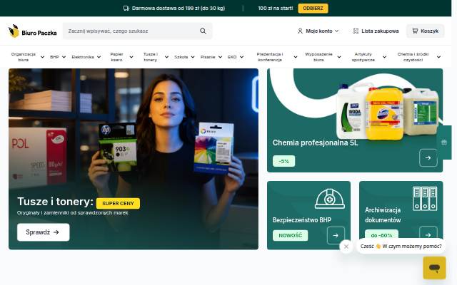 Całe biuro w jednej paczce storefront