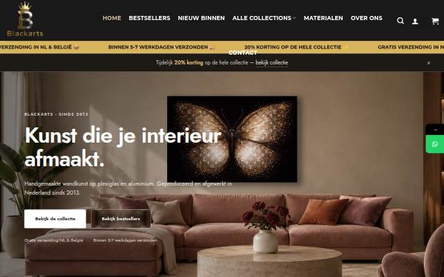 Blackarts storefront