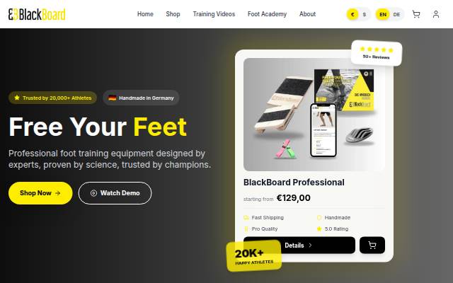 BlackBoard Training storefront