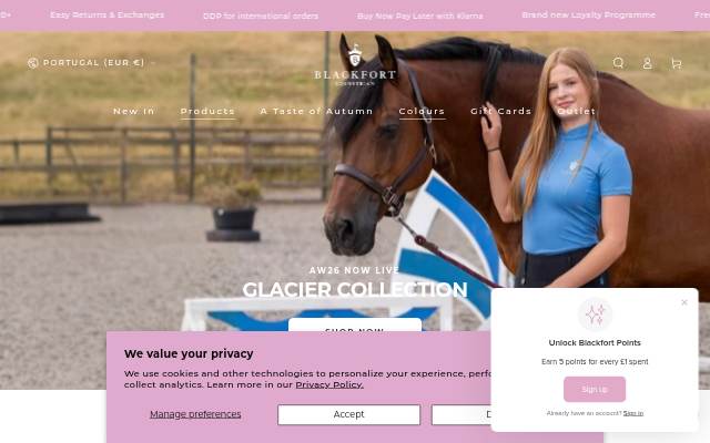 Blackfort Equestrian storefront