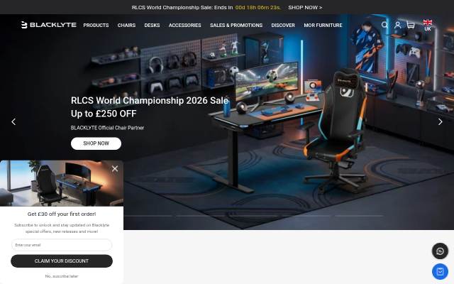 Blacklyte UK storefront