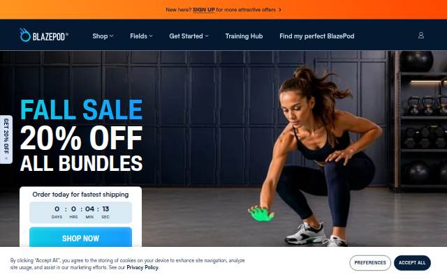 BlazePod storefront