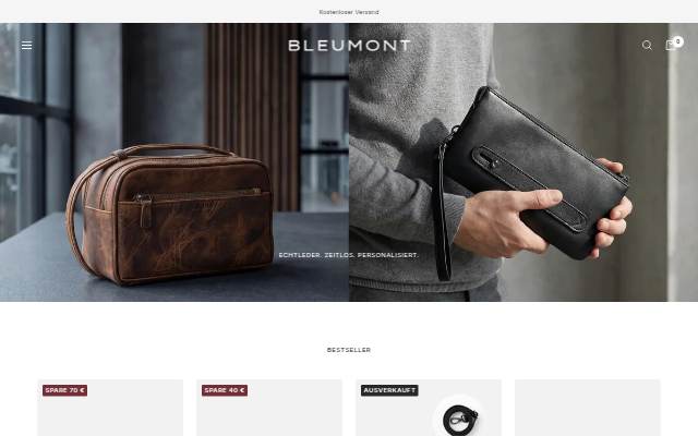 BLEUMONT storefront