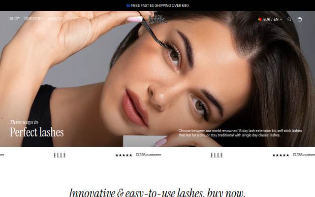 Blik Cosmetics storefront