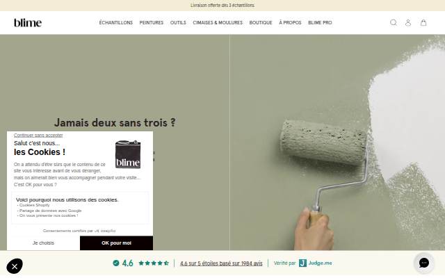 blime storefront