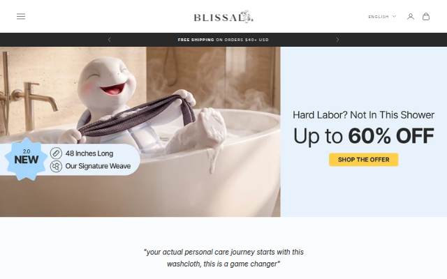 BLISSAL storefront