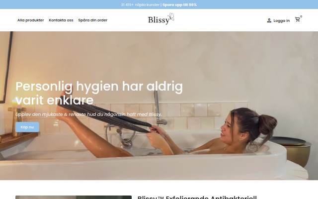 Blissy storefront