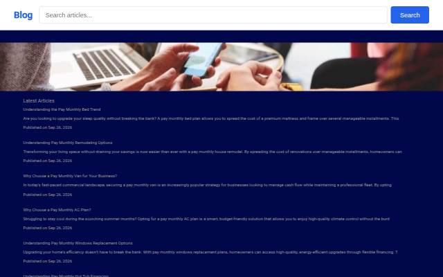 Blog storefront