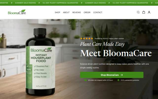 Escaparate de BloomaCare