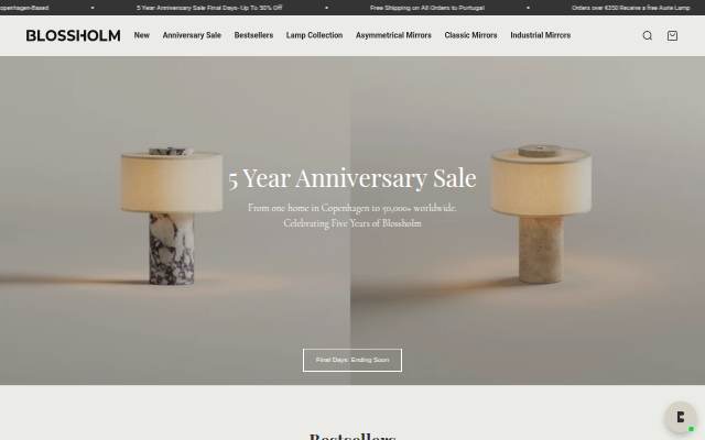 Blossholm.com storefront