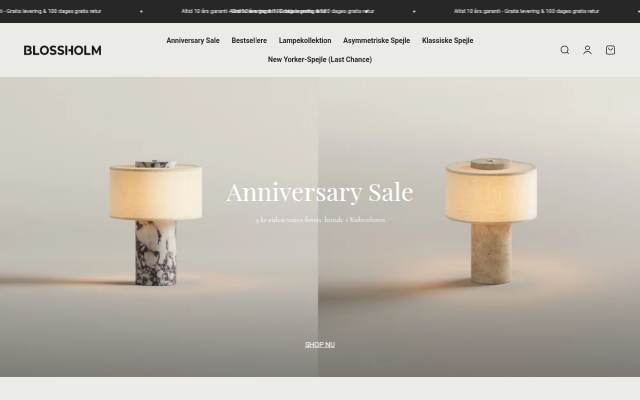 Blossholm.dk storefront