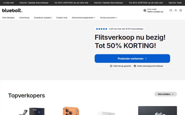 Bluebolt Chargers NL storefront