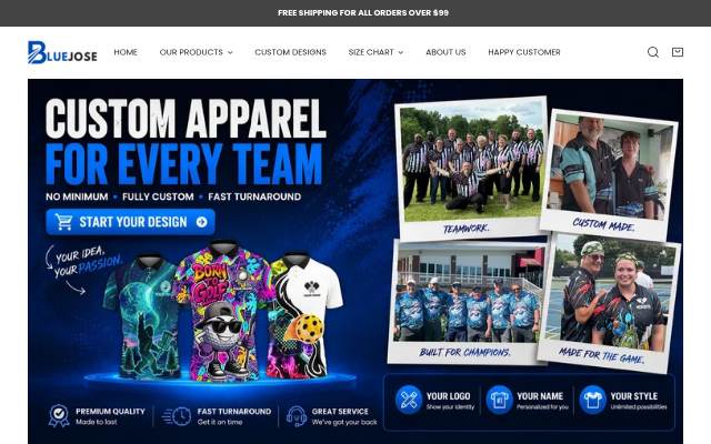 BlueJose Shop storefront