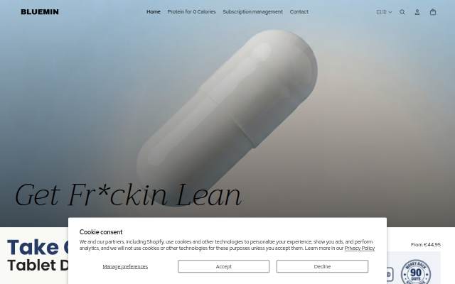 BLUEMIN storefront