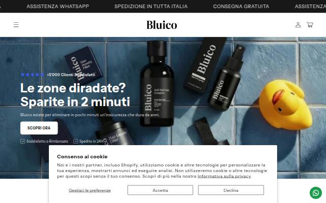 Bluico.it storefront