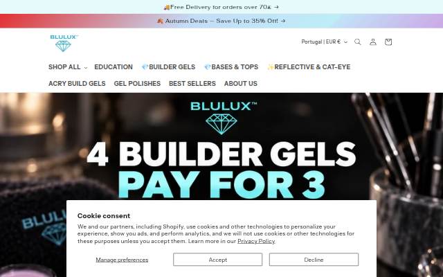 Blulux Shop storefront