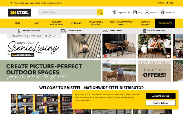 Steel Supplier storefront