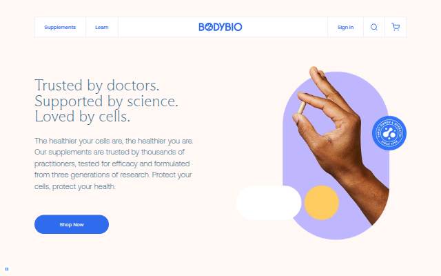 BodyBio UK storefront