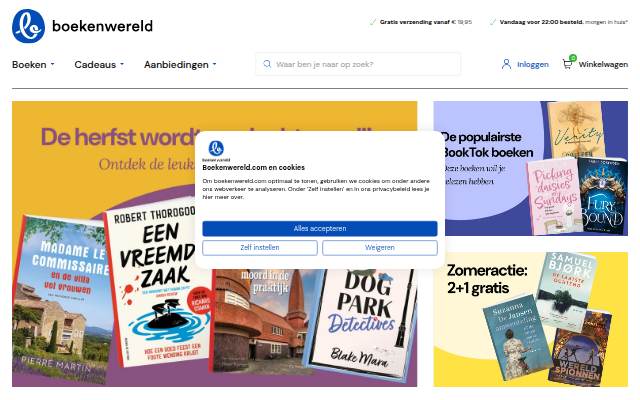 Online boeken kopen doe je natuurlijk op Boekenwereld.com storefront