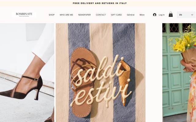 Startseite von BOMBINATE SHOES