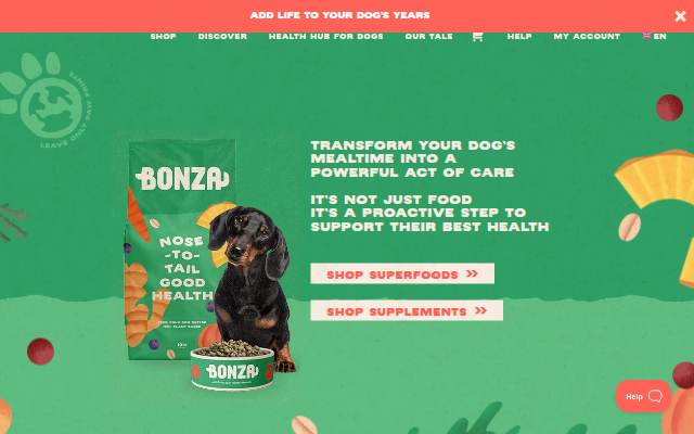 Bonza storefront