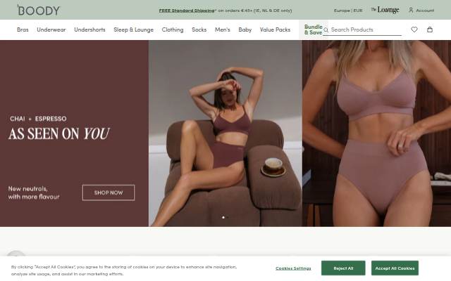 Boody UK storefront