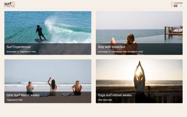 Montra da Surf Maroc, Morocco's leading surf and yoga holidays