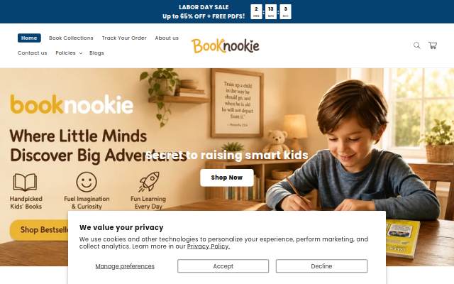 Booknookie storefront
