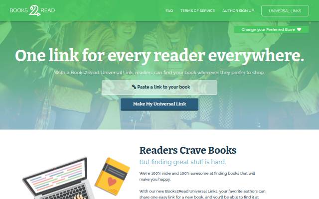 Find the Best Indie Books at Books2Read.com storefront