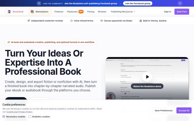 Bookstera storefront