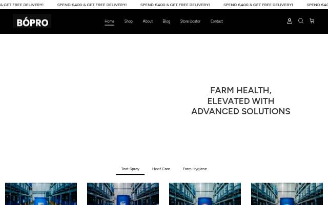 BoPro storefront