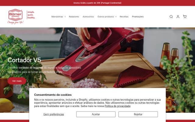 Borner Portugal -utensilios e produtos de uso domestico storefront