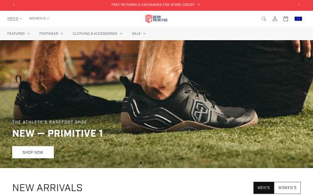 Born Primitive EU storefront