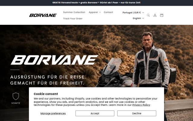 Borvane storefront