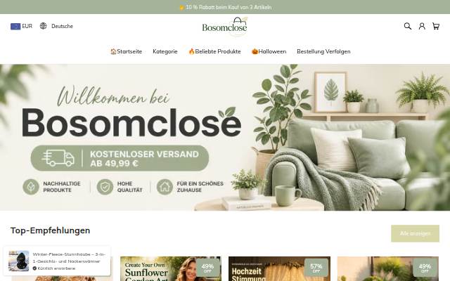Bosomclose storefront