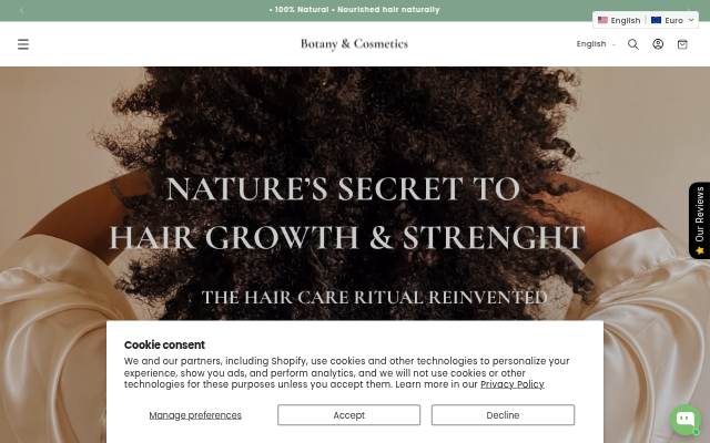 botanyandcosmetics storefront