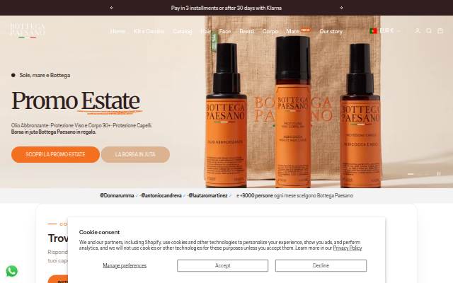 Montra da Bottega Paesano