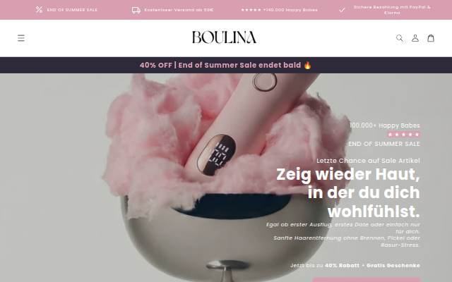 BOULINA storefront